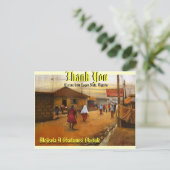 CARTE POSTALE MERCI - CUSTOMISÉ (Debout devant)