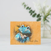 Carte Postale Merci Cute Frog Prince (Debout devant)
