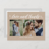 Carte postale Merci d'amour de grâce Kraft (Devant / Derrière)