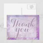 Carte postale Merci Dandelion violet (Devant / Derrière)