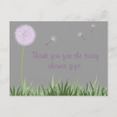 Carte postale Merci Dandelion violet (Devant)