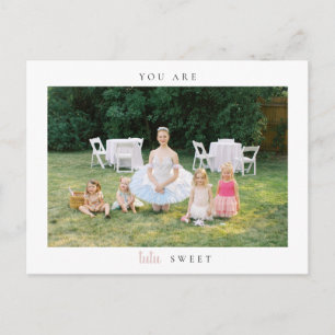 Carte postale Merci d'anniversaire de Ballerina