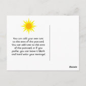 Carte postale Merci d'anniversaire de la piscine (Dos)