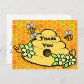 Carte postale Merci d'anniversaire de la ruche et  (Devant / Derrière)