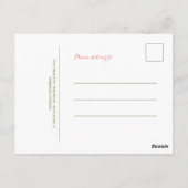 Carte Postale Merci d'anniversaire de Little Horse (Dos)