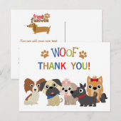 Carte postale Merci d'anniversaire de naissance de (Devant / Derrière)