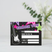 Carte Postale Merci d'anniversaire de rock star (Debout devant)