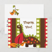 Carte postale Merci d'anniversaire Dino Dinosaur (Devant / Derrière)