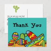 Carte postale Merci d'anniversaire mexicaine (Devant / Derrière)