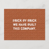 Carte Postale Merci d'appréciation des employés Démarrage d'entr (Devant)