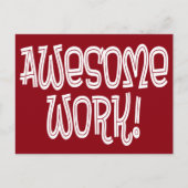 Carte Postale Merci d'appréciation des employés du travail (Devant)