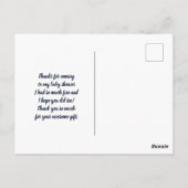 Carte postale Merci d'aquarelle de la Giraffe (Dos)