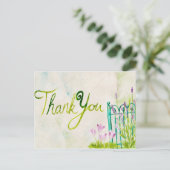 Carte Postale Merci d'aquarelle de lavande (Debout devant)