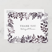 Carte postale Merci d'aquarelle moderne (Devant / Derrière)