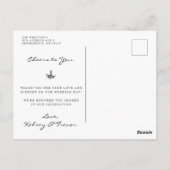 Carte postale Merci d'aquarelle moderne (Dos)