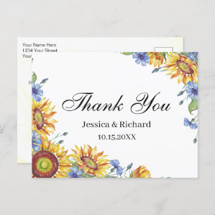 Carte postale Merci d'aquarelle Ukraine