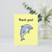 Carte Postale Merci! (dauphin) (Debout devant)