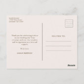 Carte postale Merci d'automne (Dos)