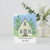 Carte Postale Merci d'avoir arrêté par notre Open House (Debout devant)