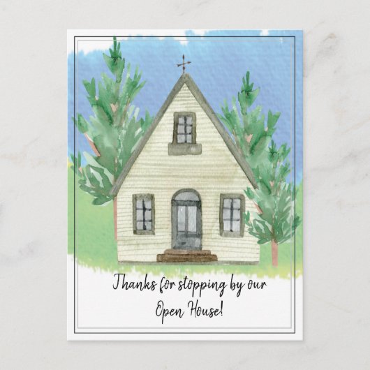 Carte Postale Merci d'avoir arrêté par notre Open House (Devant)
