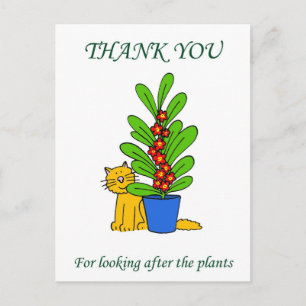 Carte Postale Merci d'avoir arrosé les Plantes