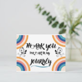 Carte Postale Merci d'avoir pris part à mon parcours (Debout devant)