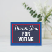 Carte Postale Merci d'avoir voté lors de l'élection 2020 (Debout devant)