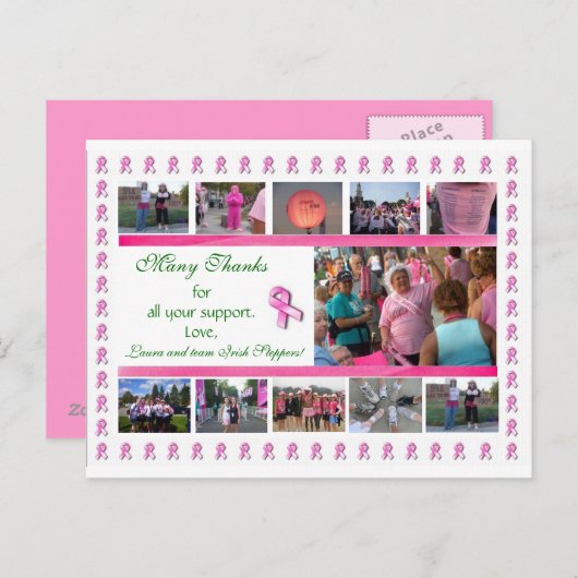 Carte postale Merci de 3 jours (Devant / Derrière)