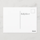 Carte Postale Merci de Baby shower Eucalyptus Bleu (Dos)