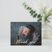 Carte Postale Merci de Baby shower Garçon moderne (Debout devant)