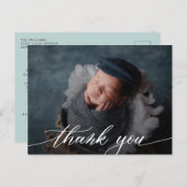 Carte Postale Merci de Baby shower Garçon moderne (Devant / Derrière)