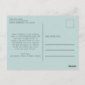 Carte Postale Merci de Baby shower Garçon moderne (Dos)