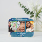 Carte Postale Merci de Baby shower Little Knight Dragon (Debout devant)