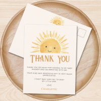 Merci de Baby shower sur le thème du soleil