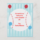 Carte postale Merci de base-ball (Devant)