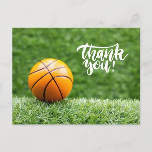 Carte Postale Merci de basket-ball (Devant)