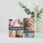 Carte Postale Merci de bébé personnalisé (Debout devant)