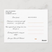 Carte Postale Merci de cadeaux élégante photo fête virtuelle (Dos)