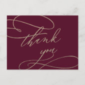 Carte postale Merci de calligraphie de Bourgogne r (Devant)