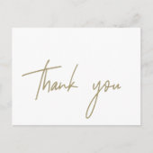 Carte Postale Merci de calligraphie d'or lunaire (Devant)