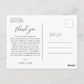 Carte postale Merci de calligraphie russe moderne (Dos)