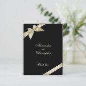 Carte Postale Merci de carbone à la crème (Debout devant)