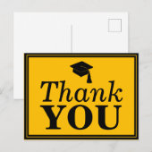 Carte Postale Merci de Casquette de la Black Gold Grad (Devant / Derrière)