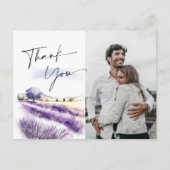 Carte Postale Merci de champ de fleurs de lavande (Devant)