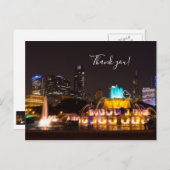 Carte postale Merci de Chicago Grant Park (Devant / Derrière)
