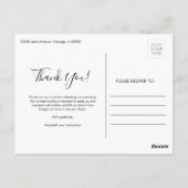 Carte postale Merci de couleur aquarelle (Dos)