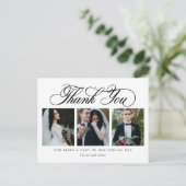 Carte postale Merci de couleur ÉDITABLE Script de (Debout devant)