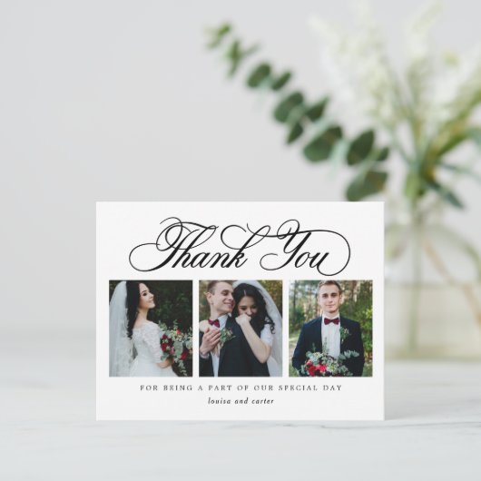 Carte postale Merci de couleur ÉDITABLE Script de  (Debout devant)