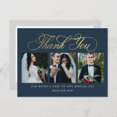 Carte postale Merci de couleur ÉDITABLE Script de  (Devant / Derrière)