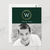 Carte Postale Merci DE COULEUR ÉDITABLE Wreath classique (Devant / Derrière)